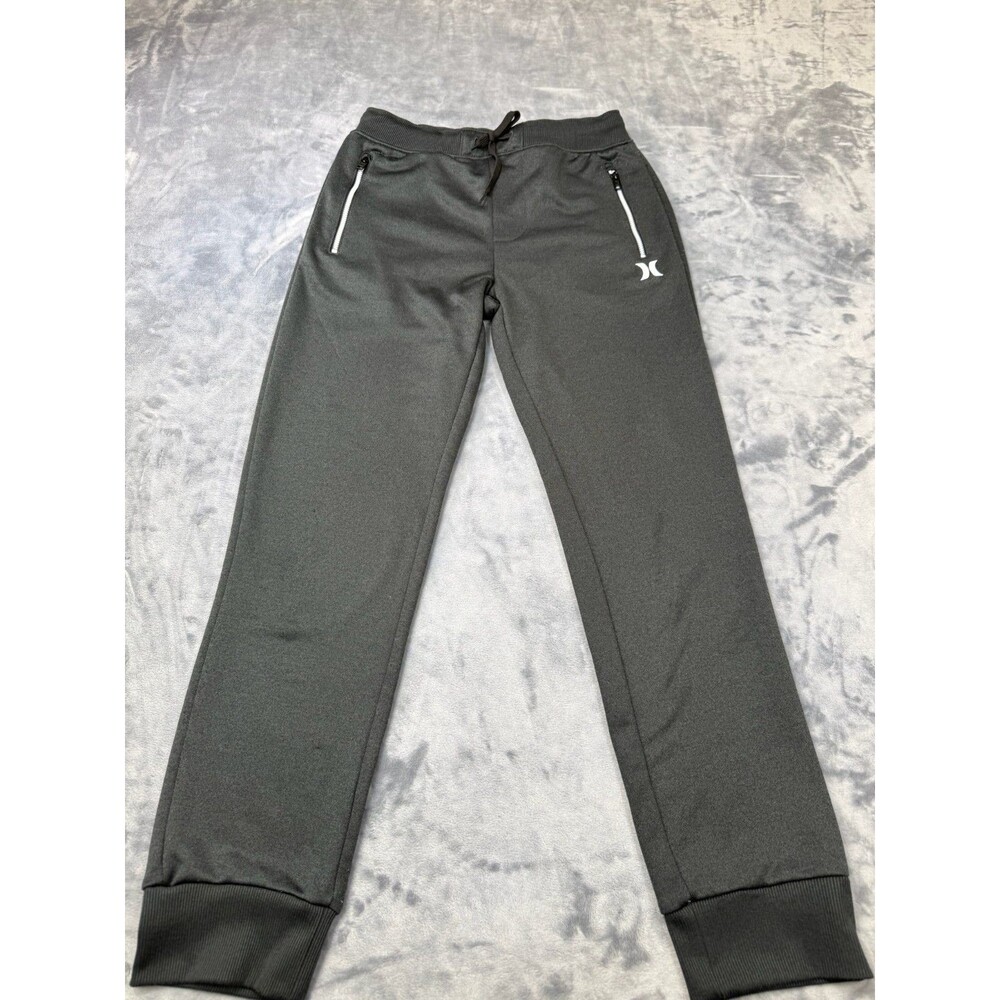 Hurley Boy's Black Fleece Joggers Sweatpants Size Large 12-13